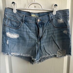 Old Navy Blue Distressed Jean Shorts -Diva